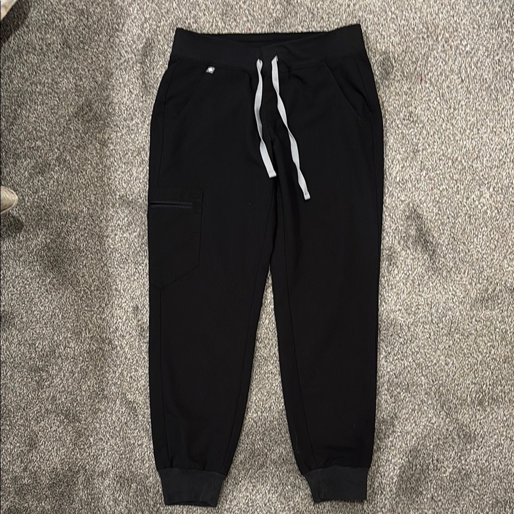 FIGS Womens Small Black Zamora Scrub Pants
